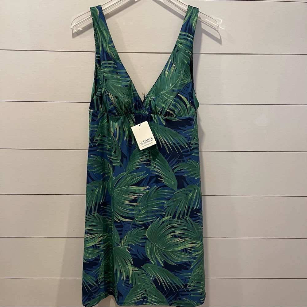 Carve Designs Green and Blue Midi Dress